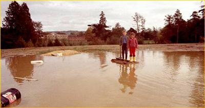122 Final phase King Wm Dr towards Charlton Park Convent 1983 &copy;David Hanks